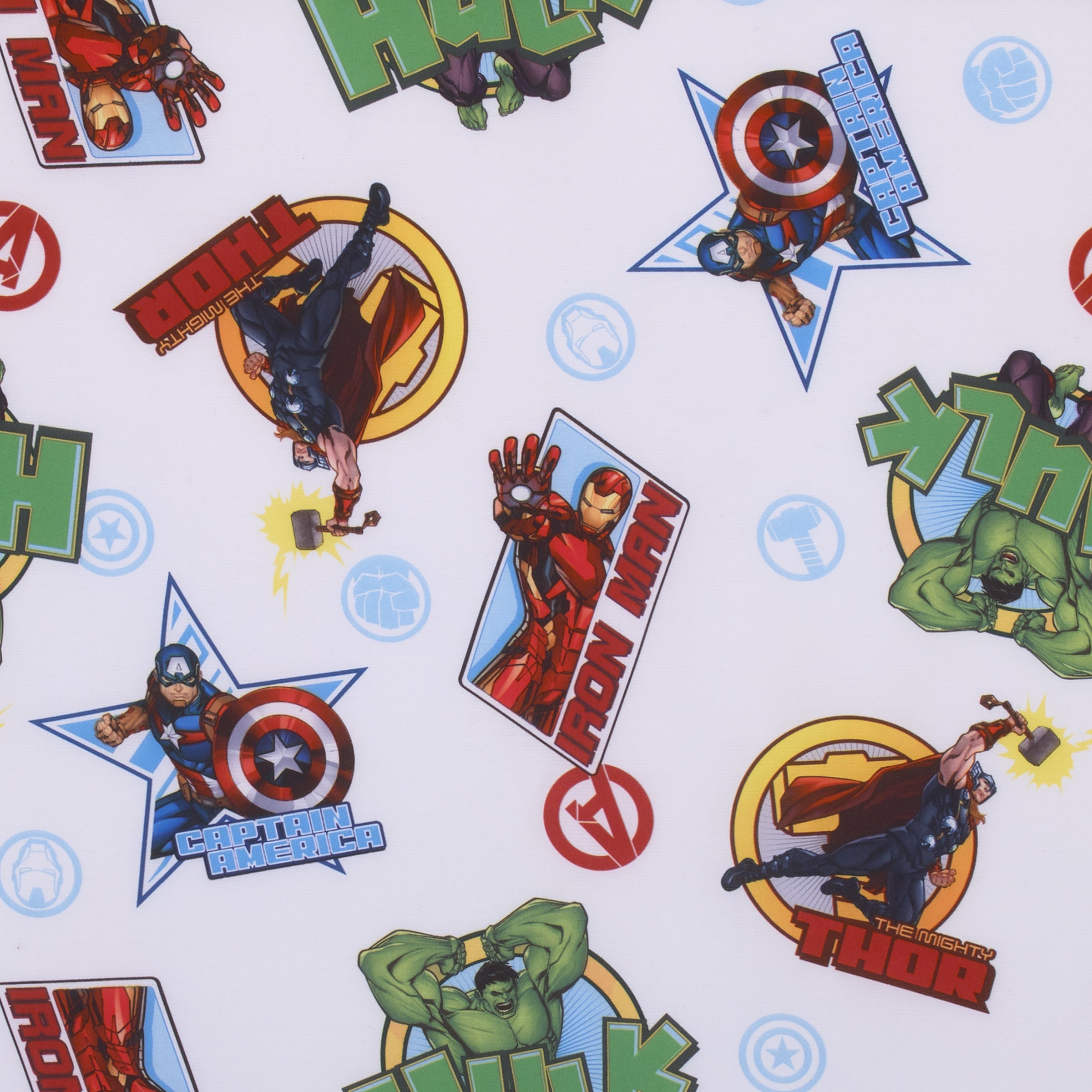 The Avengers I Am A Hero Blue, Green, Red, and Yellow Preschool Nap Pad Sheet
