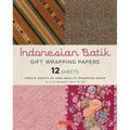 Indonesian Batik Gift Wrapping Papers - 12 Sheets: 18 X 24 Inch (45 X 61 CM) Wrapping Paper - Paperback