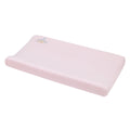 Sweet Princess Pink and Light Blue Appliqued Glass Slipper Contoured Changing Pad Cover