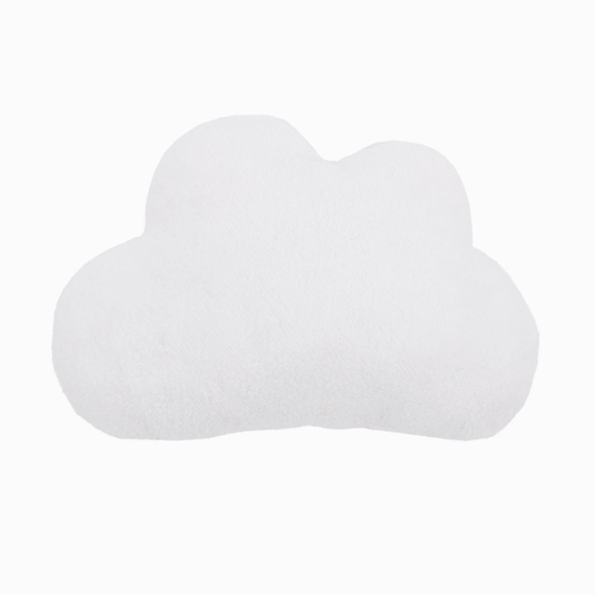 White Cloud with Gold and Silver Embroidery "Good Night" Decorative Pillow with Moon and Stars