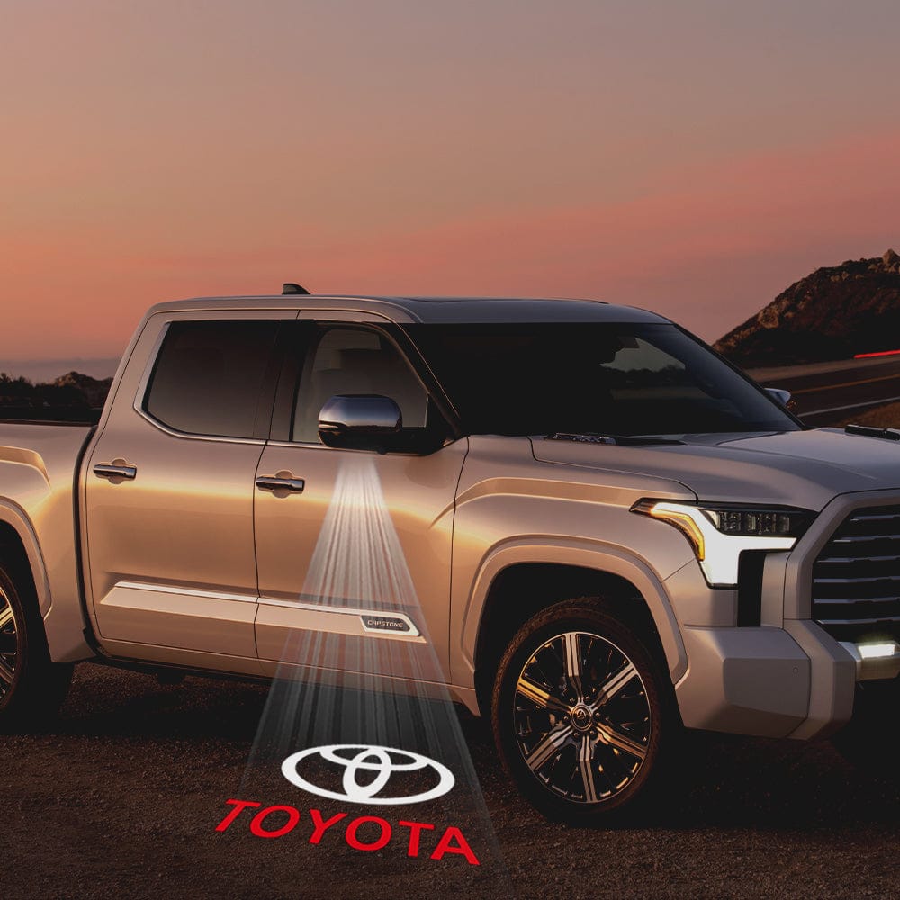 Toyota Tundra 2nd Gen Platinum Premium Side Wing Mirror Puddle Lights Various Designs 2007-2021