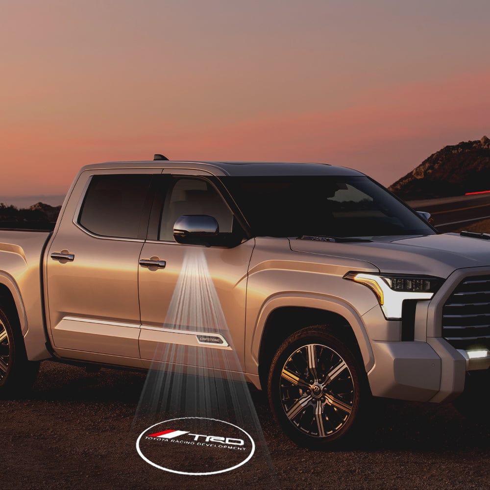 Toyota Tundra 2nd Gen Platinum Premium Side Wing Mirror Puddle Lights Various Designs 2007-2021