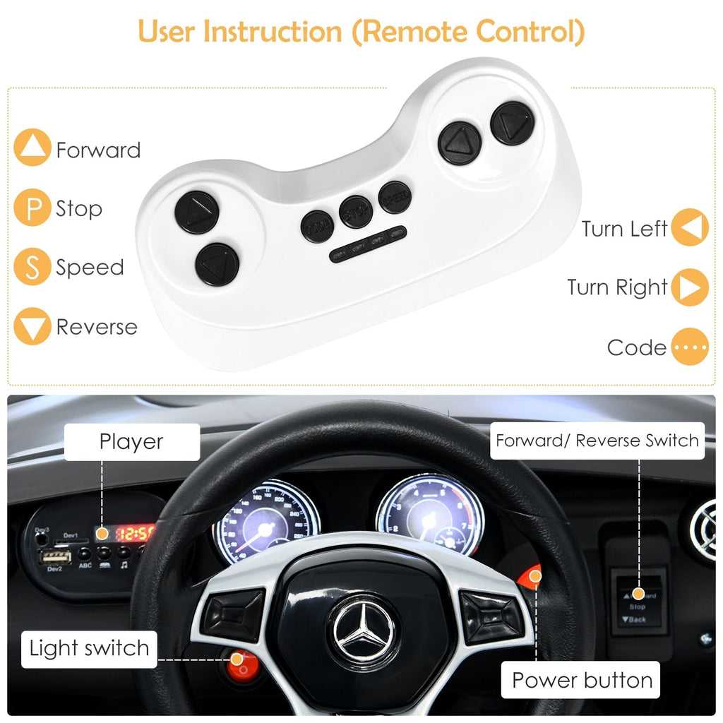 12V Electric Kids Ride On Car with Remote Control