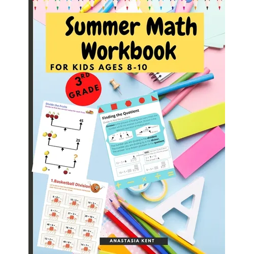 Summer Math Workbook for kids Ages 8-10: Brain Challenging Math Activity Workbook 3rd Grade for Kids, Toddlers - Paperback