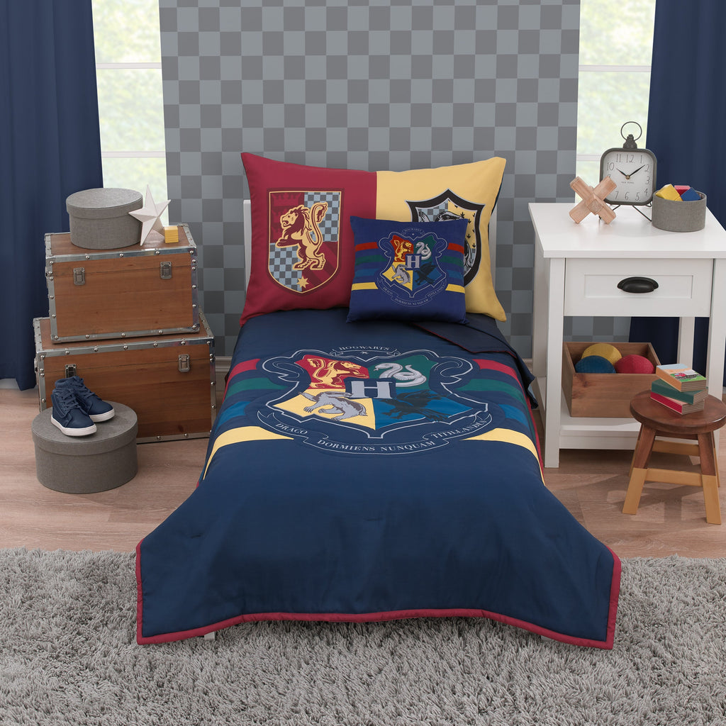 Harry Potter Hogwarts Navy Decorative Toddler Pillow