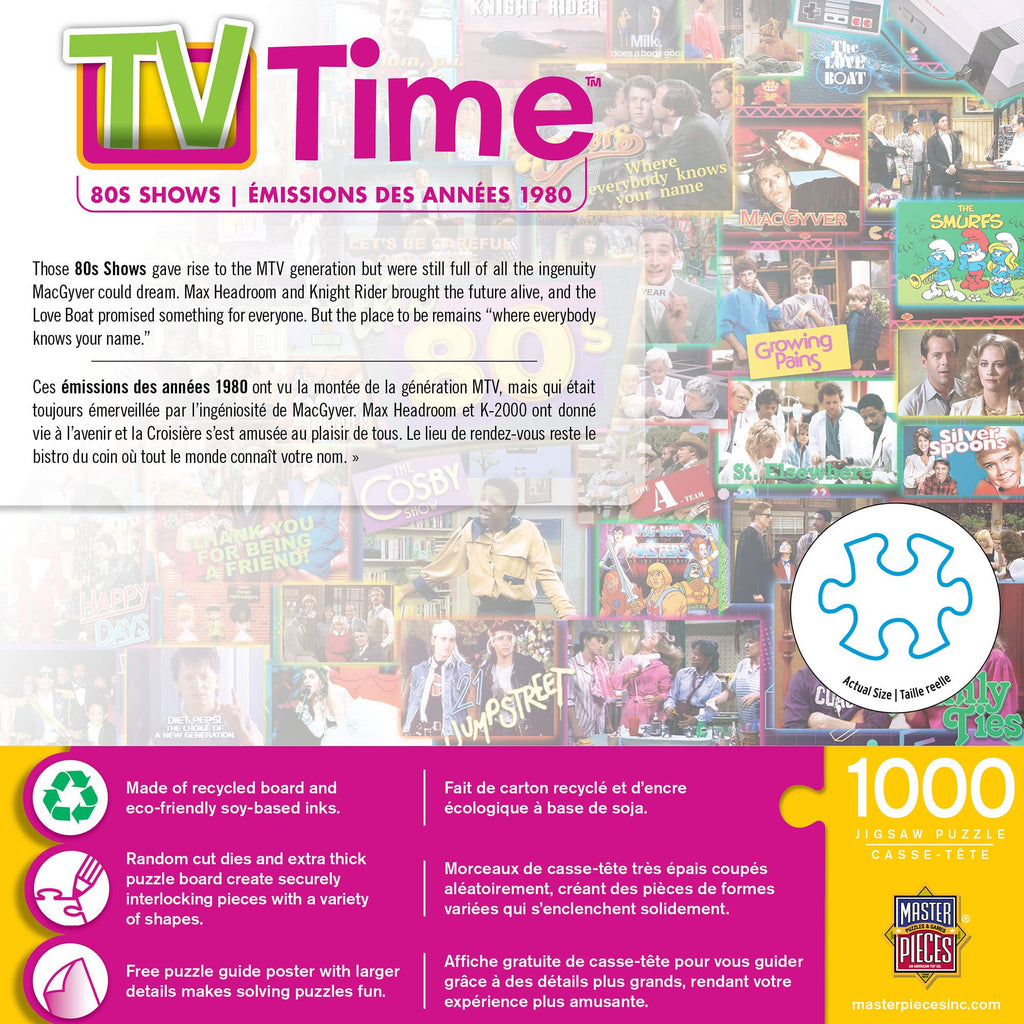 TV Time - 80's Shows 1000 Piece Puzzle by MasterPieces Puzzles