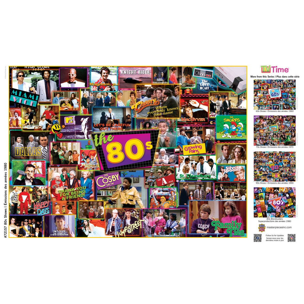 TV Time - 80's Shows 1000 Piece Puzzle by MasterPieces Puzzles