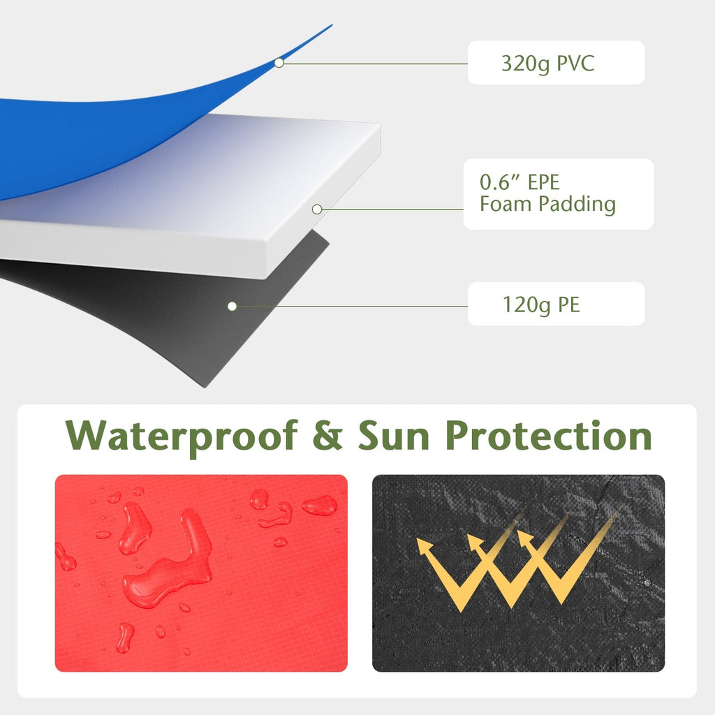 12 Feet Waterproof and Tear-Resistant Universal Trampoline Safety Pad Spring Cover