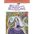 Creative Haven Belles and Blossoms Coloring Book - Paperback