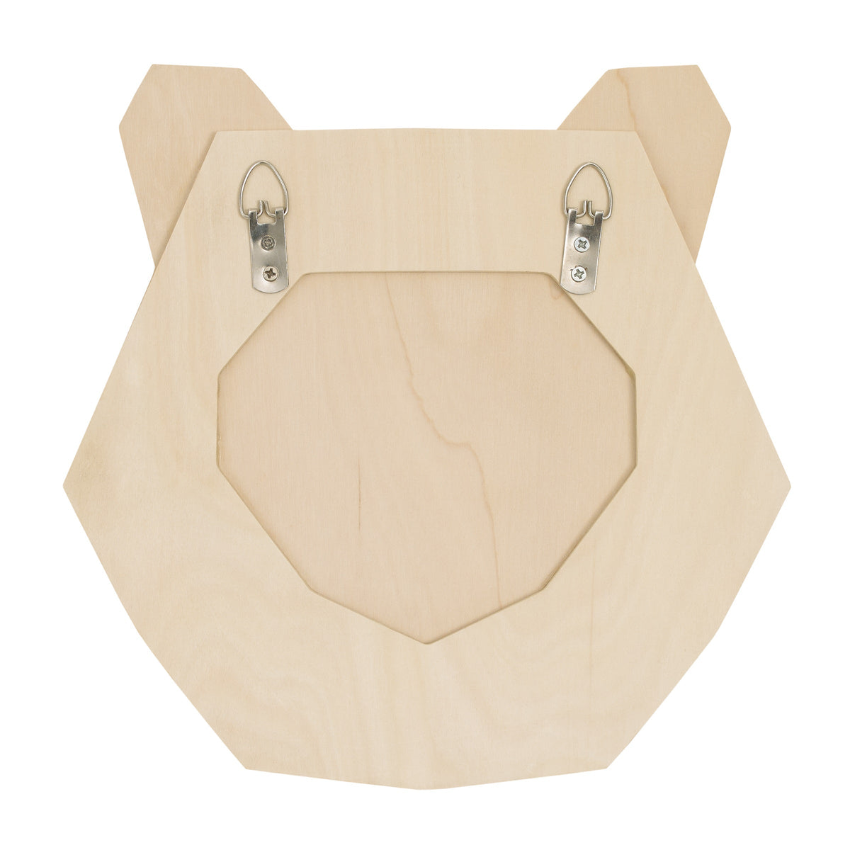Bear Head Layered Natural Wood Nursery Wall DÃ©cor