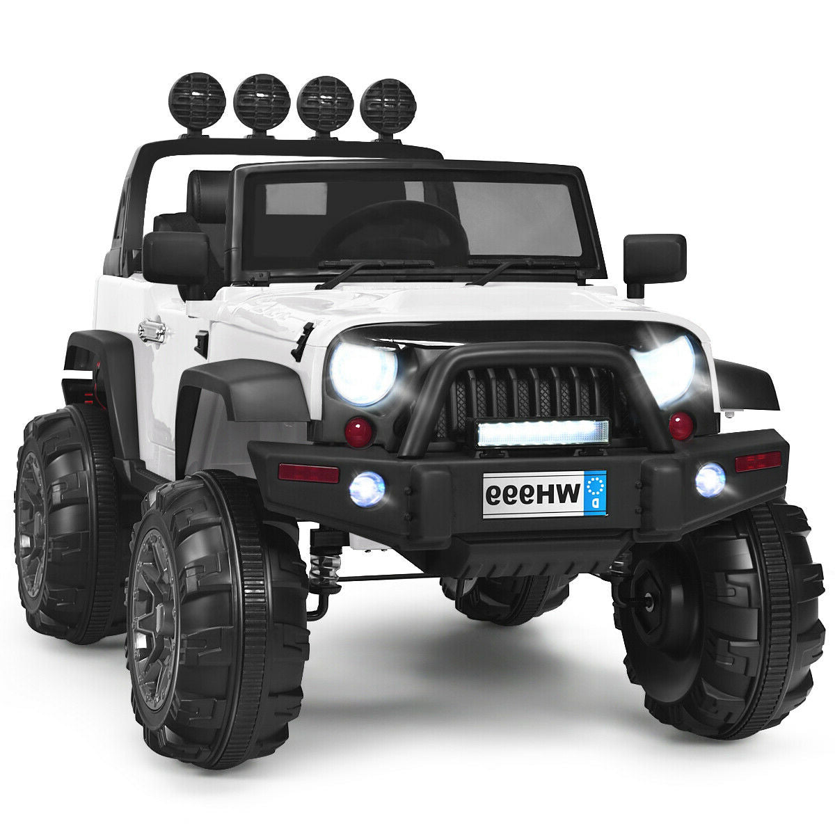 12V Kids Ride On Truck with Remote Control and Double Magnetic Door
