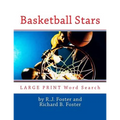 Basketball Stars: Large Print Word Search - Paperback