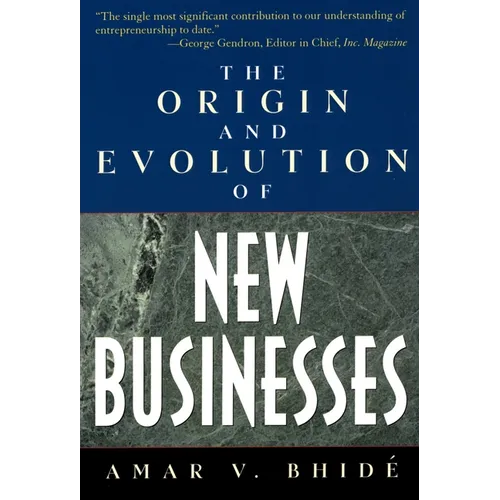 The Origin and Evolution of New Businesses - Paperback