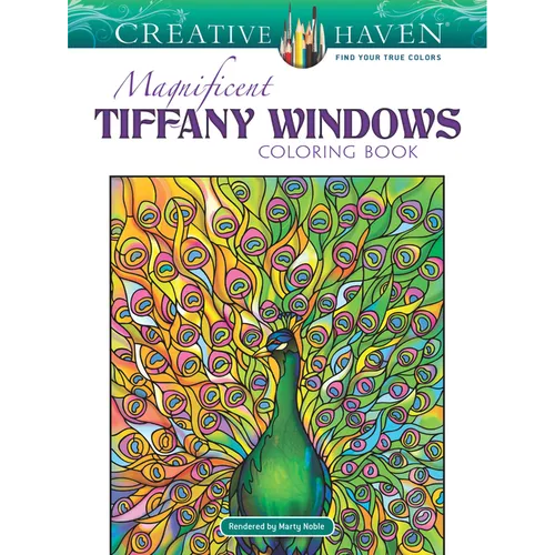 Creative Haven Magnificent Tiffany Windows Coloring Book - Paperback