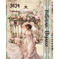 Black Victorian Elegance 2024 Calendar & Planner - Paperback