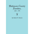 Baltimore County Families, 1659-1759 - Paperback