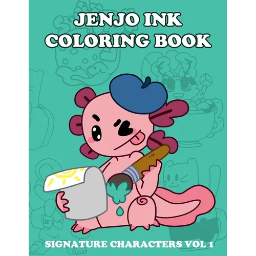 Jenjo Ink Coloring Book: Signature Characters - Paperback