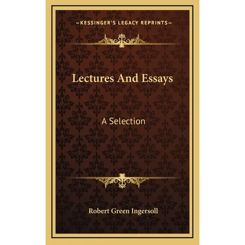 Lectures And Essays: A Selection - Hardcover