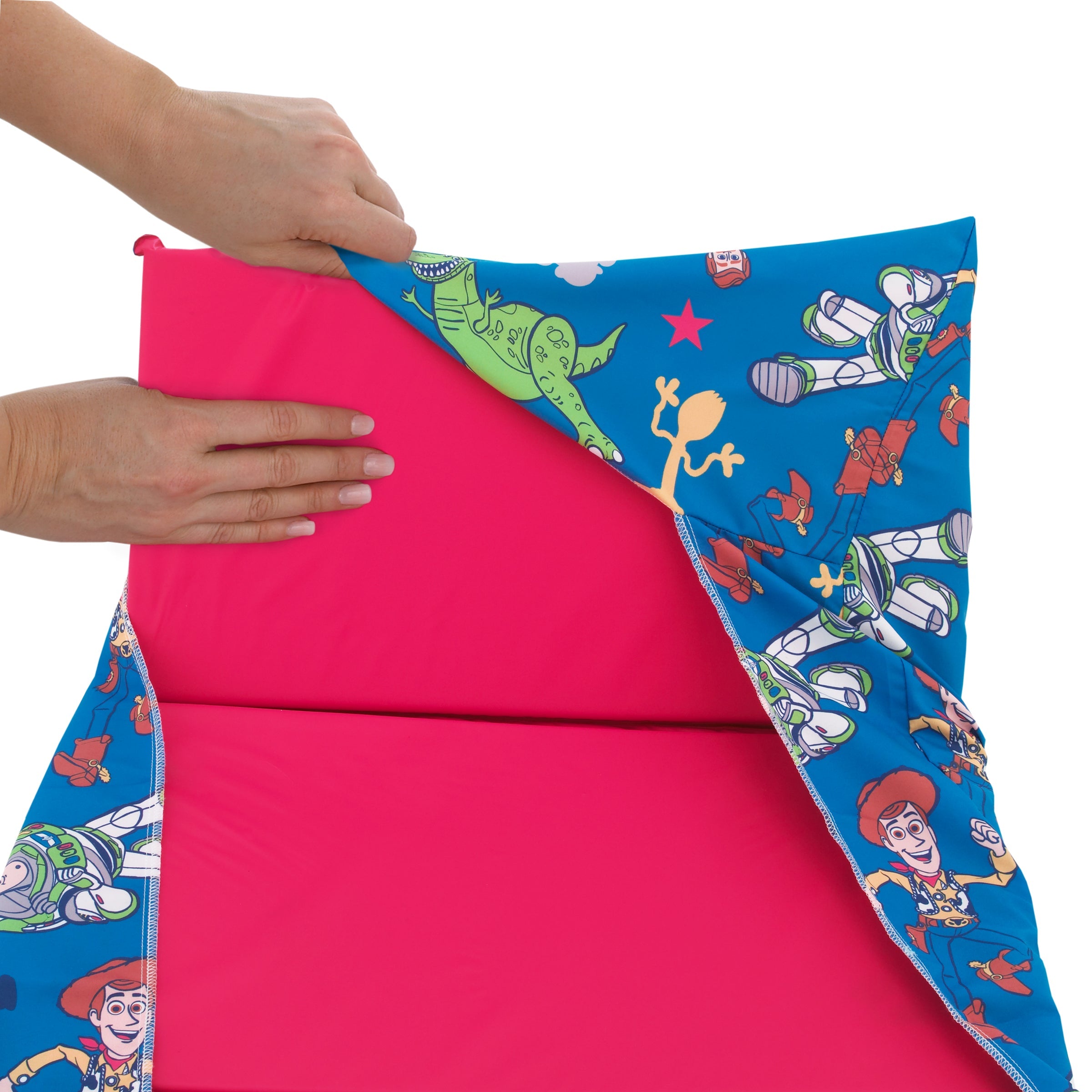 Toy Story Blue and Green Preschool Nap Pad Sheet