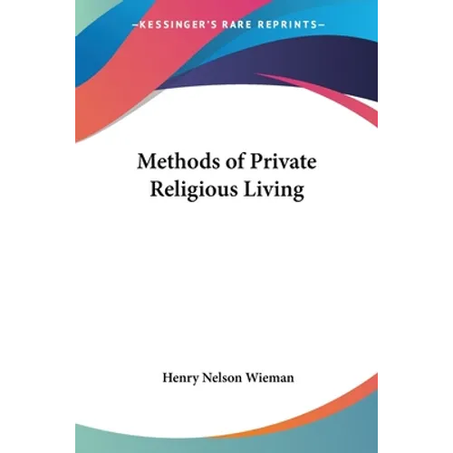 Methods of Private Religious Living - Paperback