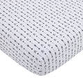 Little Man Cave Ivory and Black Arrows Nursery Fitted Crib Sheet
