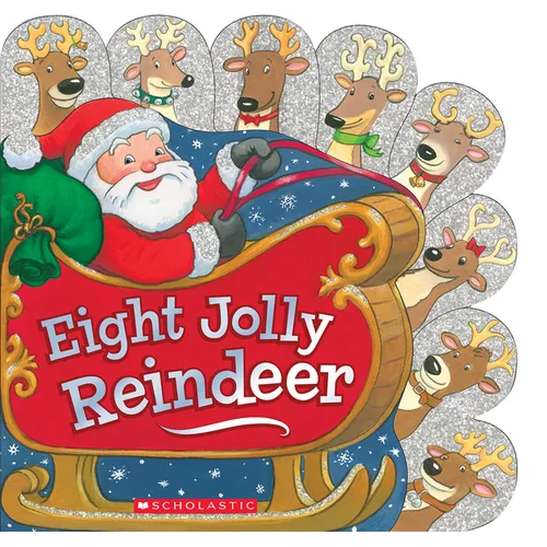 Eight Jolly Reindeer - Board Book