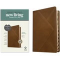NLT Thinline Reference Bible, Filament Enabled (Leatherlike, Messenger Brown, Indexed, Red Letter) - Imitation Leather