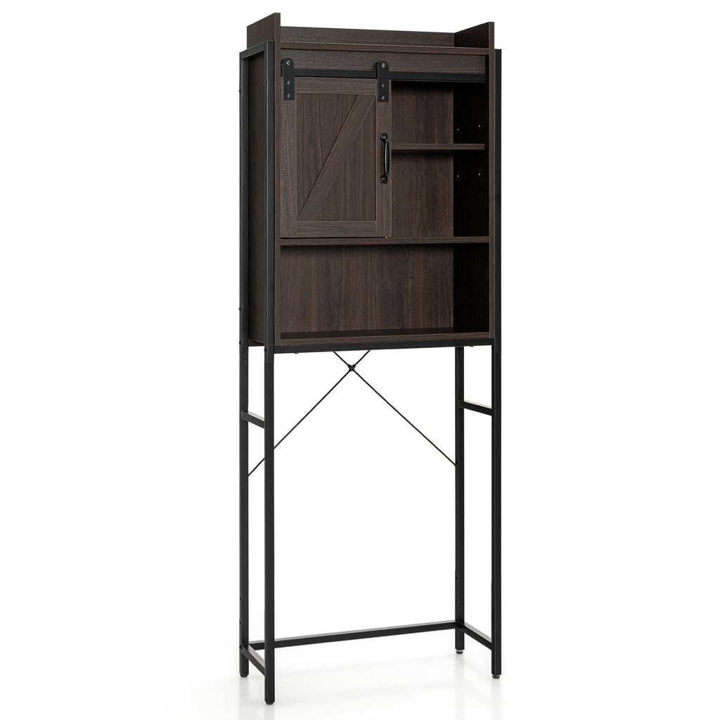 2-Piece Bathroom Storage Bundle: Over-the-Toilet Cabinet + Tall Corner Shelf