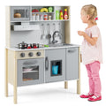 Wooden Pretend Play Kitchen Set for Toddlers