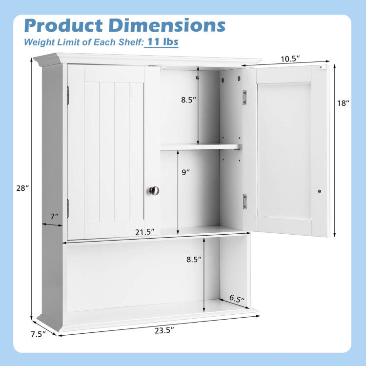 Dining Room Set: Tall Storage Cabinet and Trash Can Cabinet and Wall Mount Storage Organizer