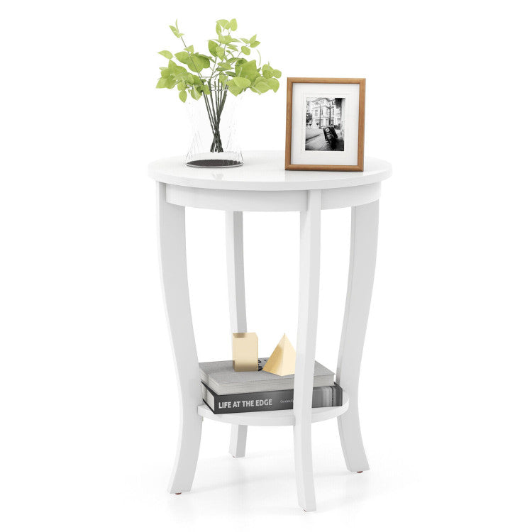 5-Piece Modern Living Room Furniture Set: Side table+Coffee table+Console table+Bookcase+Corner shelf