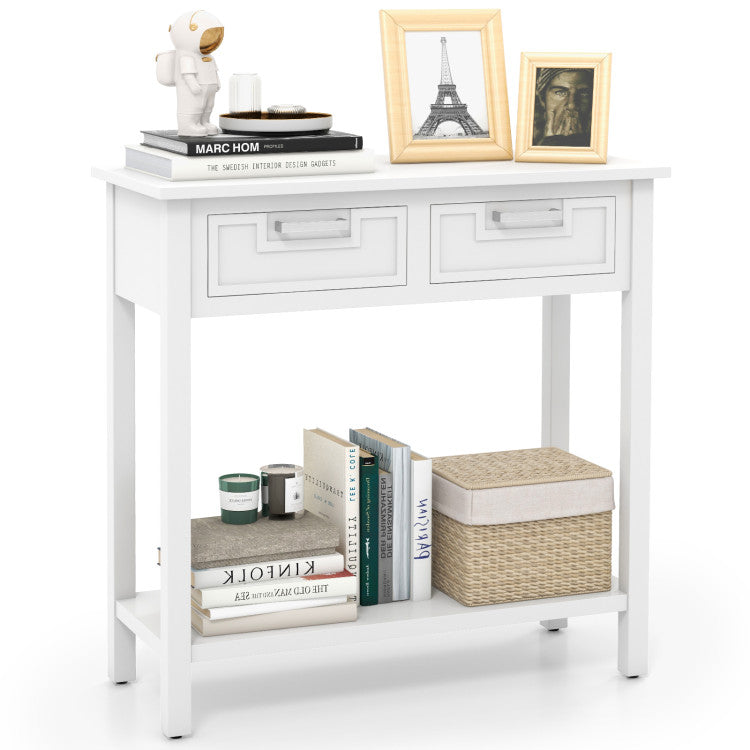 5-Piece Modern Living Room Furniture Set: Side table+Coffee table+Console table+Bookcase+Corner shelf