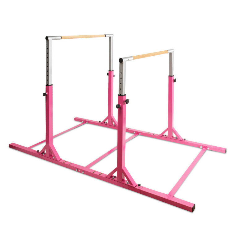 Yoga Set: 4-Panel Gymnastics Mat + Gymnastic Training Parallel Bars