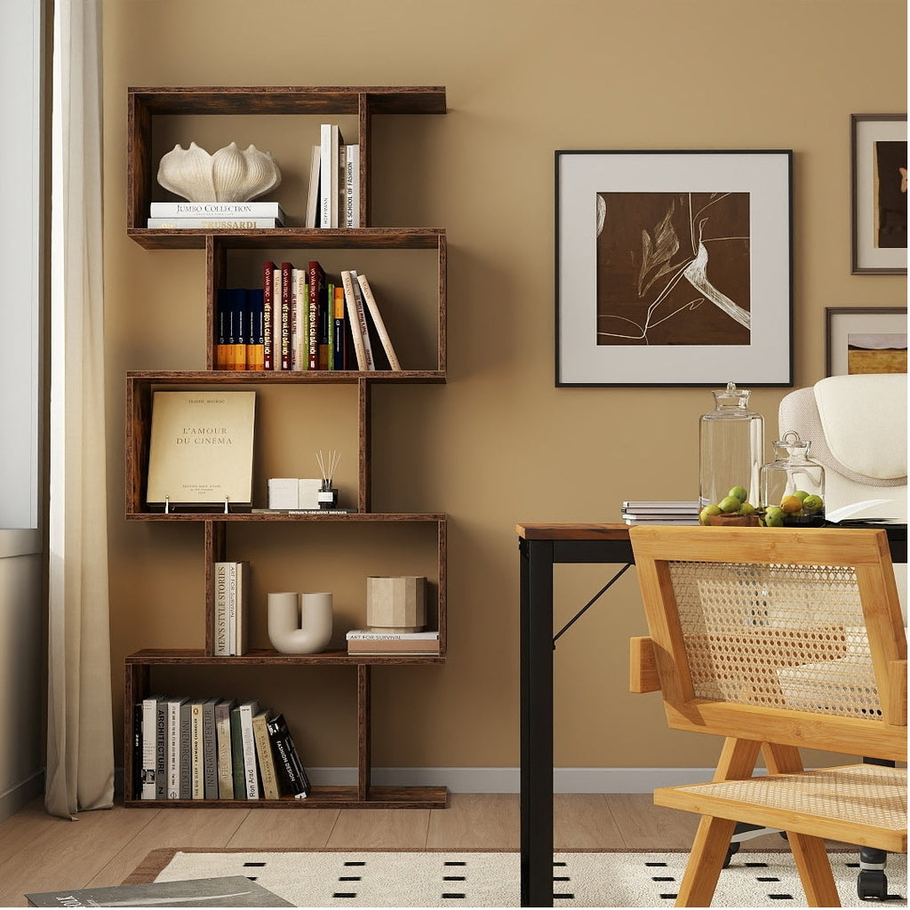 All-in-One Home Office Furniture Bundle - Ergonomic Chair Spacious Desk Multi-Drawer Cart Bookshelf & Accent Chairs