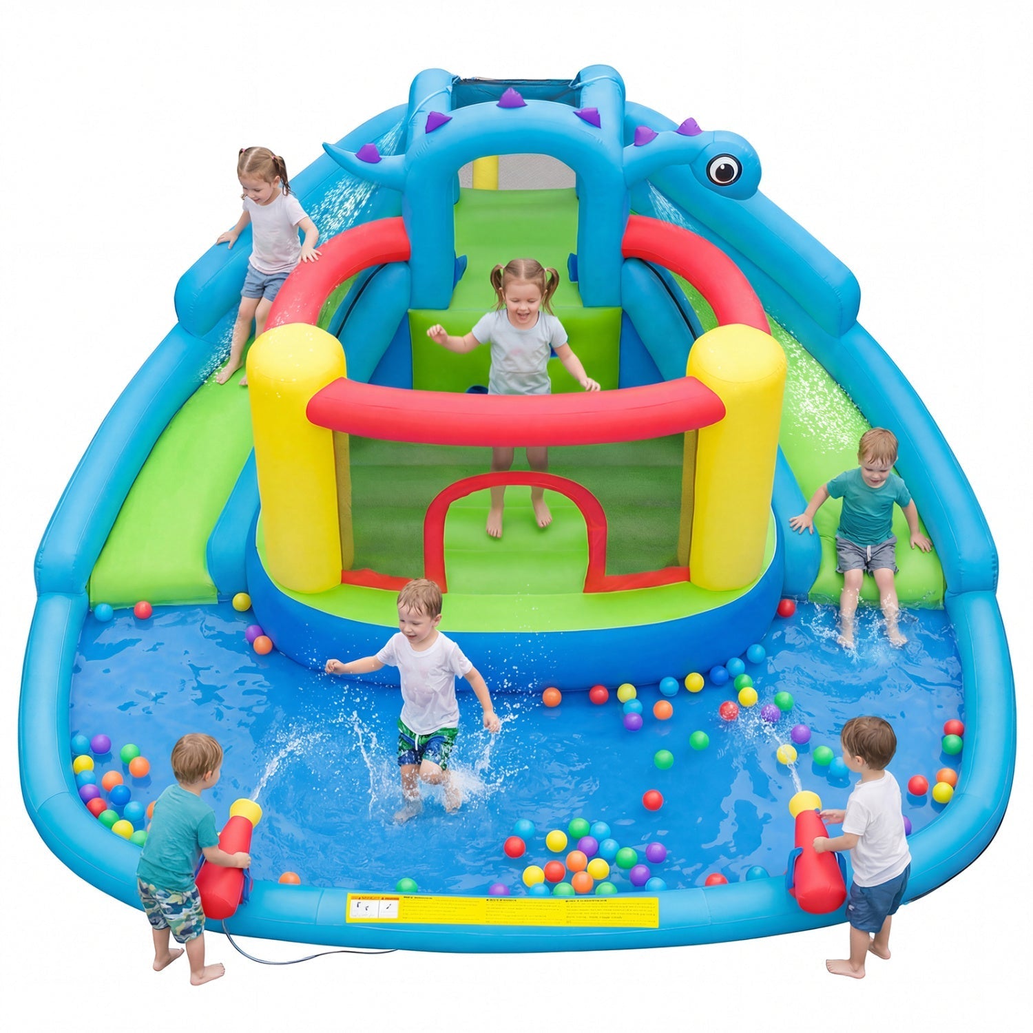 Inflatable Water Slide Park Dinosaur-themed Kids Inflatable Bounce House