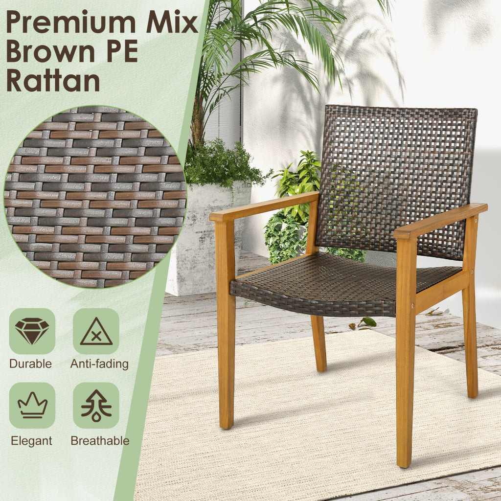 9-Piece Expandable Patio Dining Set for Deck and Garden