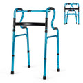 One-Button Folding Aluminum Walking Frame Walker