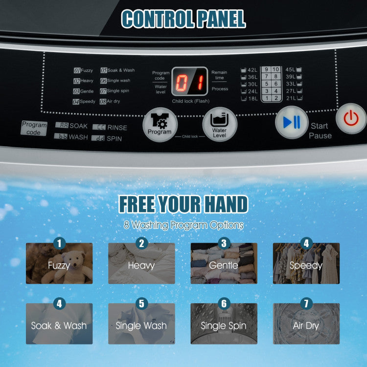 Compact Washer and Dryer Combo Automatic Washing Machine and Tumble Dryer