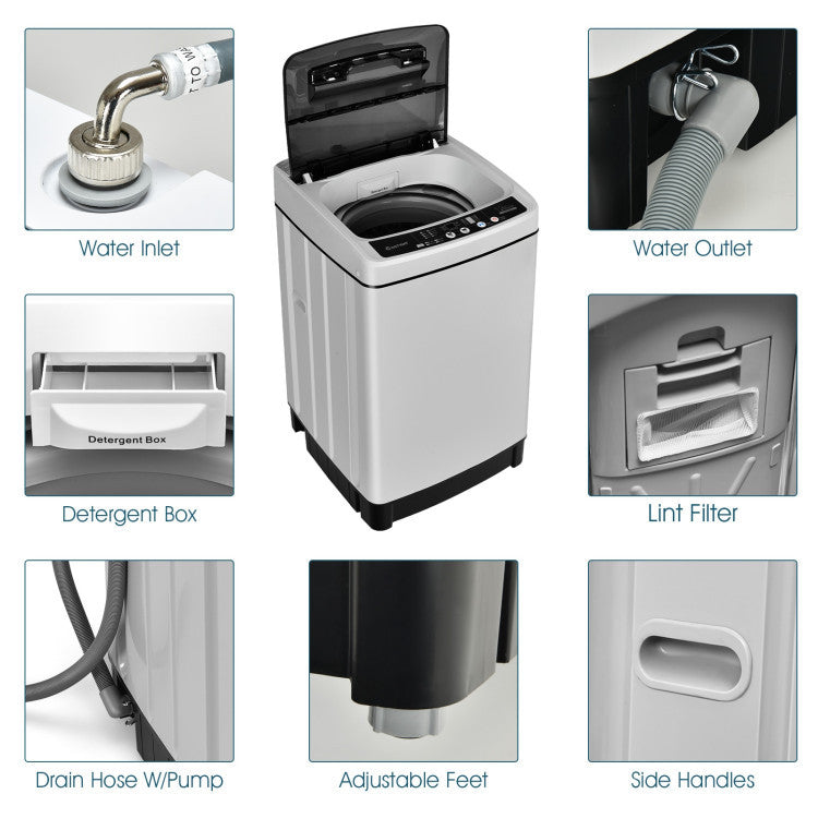Compact Washer and Dryer Combo Automatic Washing Machine and Tumble Dryer