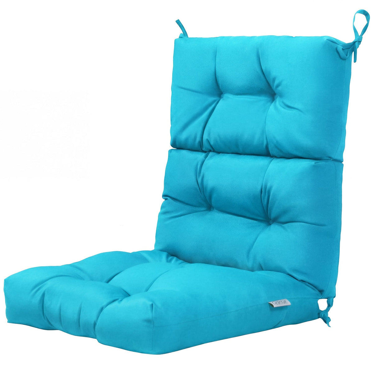 Set of 2 High Back Chair Cushion with Adjustable Height