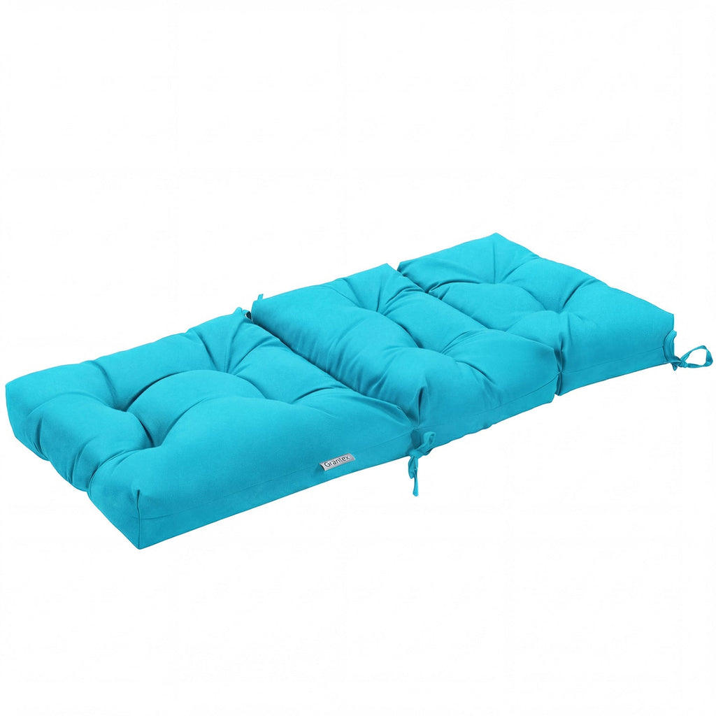 Set of 2 High Back Chair Cushion with Adjustable Height