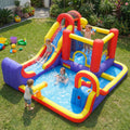 7-in-1 Inflatable Water Slide Bounce House with Dual Slides