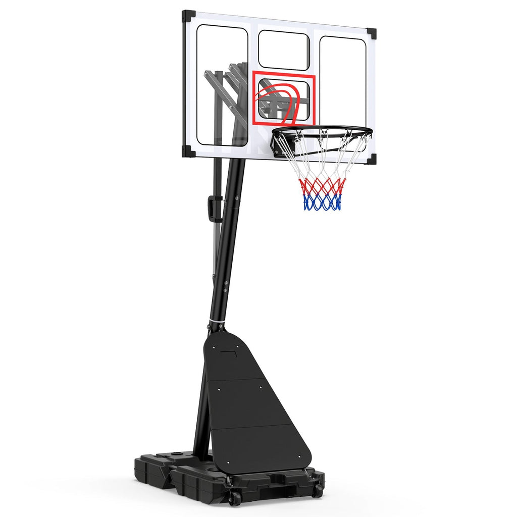 Portable Basketball Hoop Adjustable 4.9-10 Feet with Base
