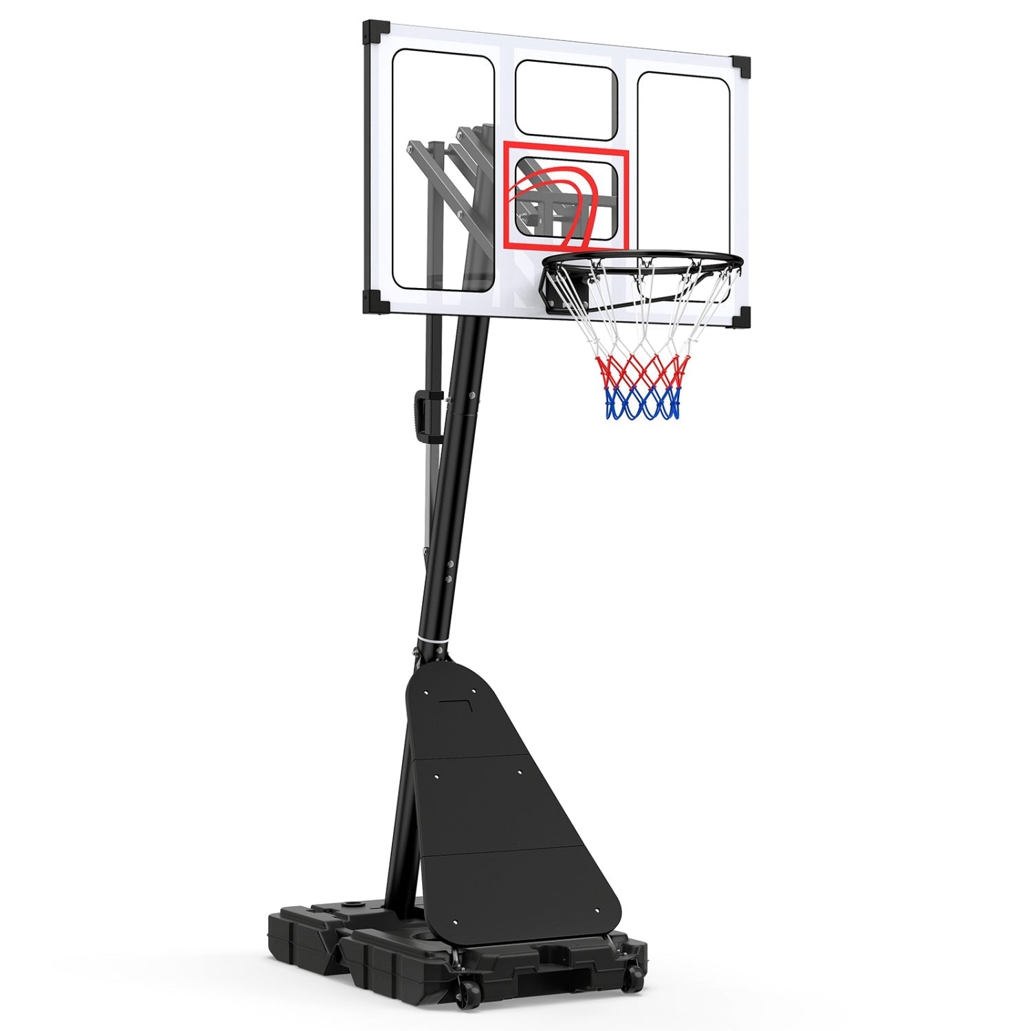 Portable Basketball Hoop Adjustable 4.9-10 Feet with Base