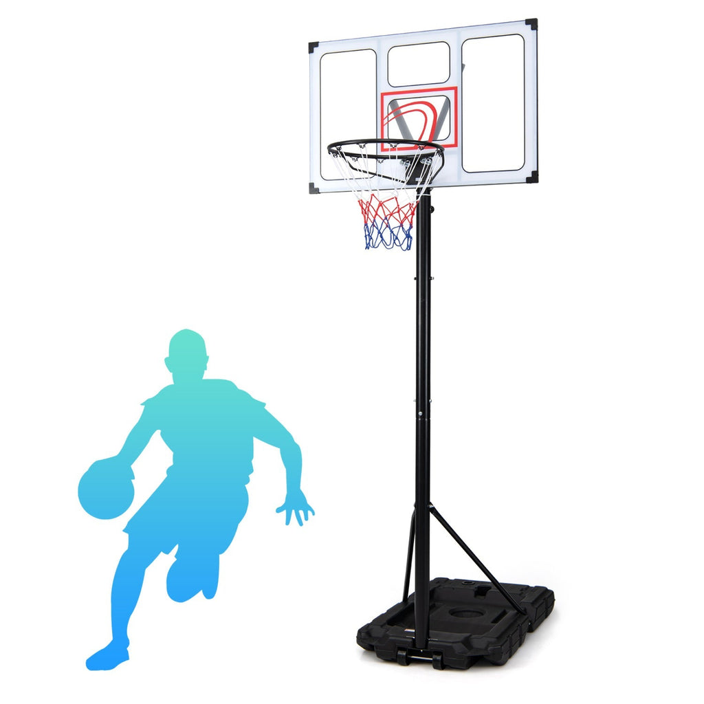 Portable Basketball Hoop Adjustable 4.1-10 Feet with Base