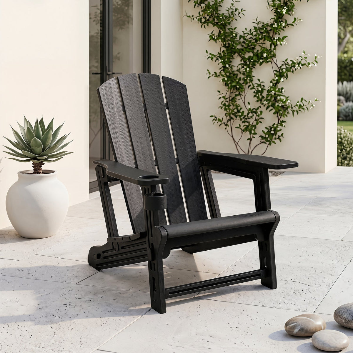 HDPE Adirondack Chair with Realistic Wood Grain
