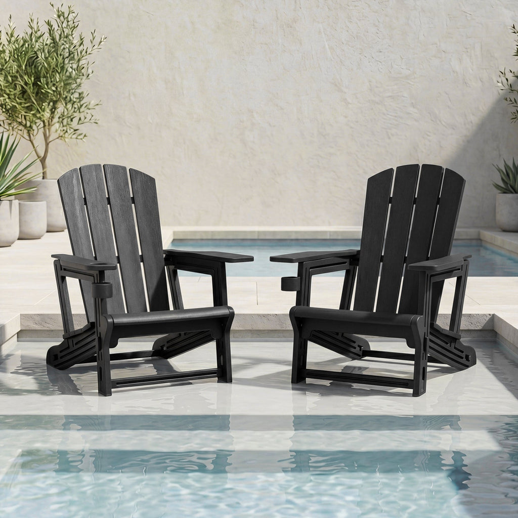 HDPE Adirondack Chair with Realistic Wood Grain