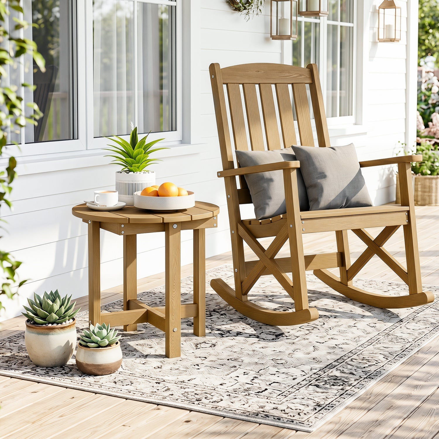 Adirondack Side Table 18x18 Weather-Resistant HIPS