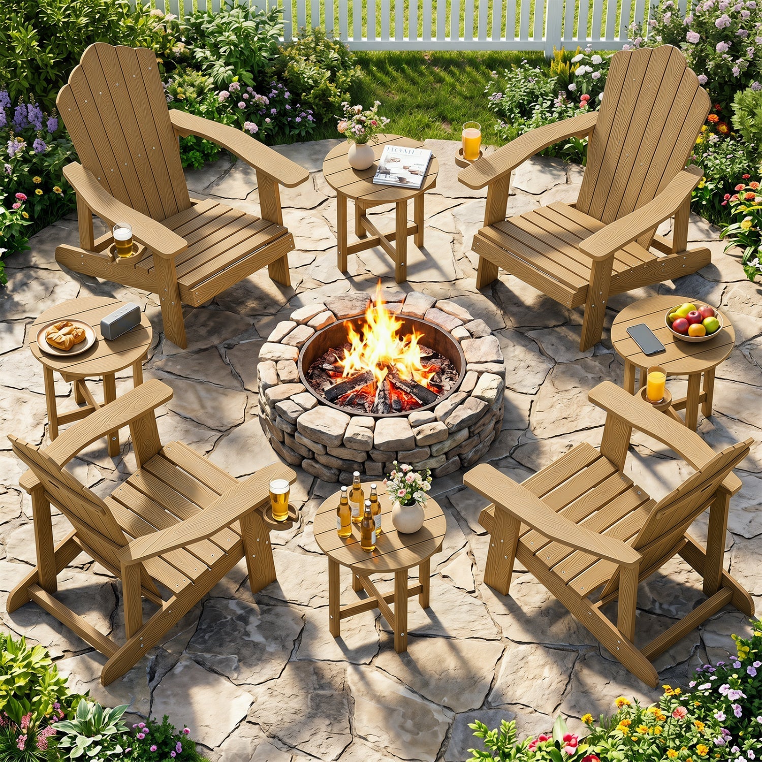 Adirondack Side Table 18x18 Weather-Resistant HIPS