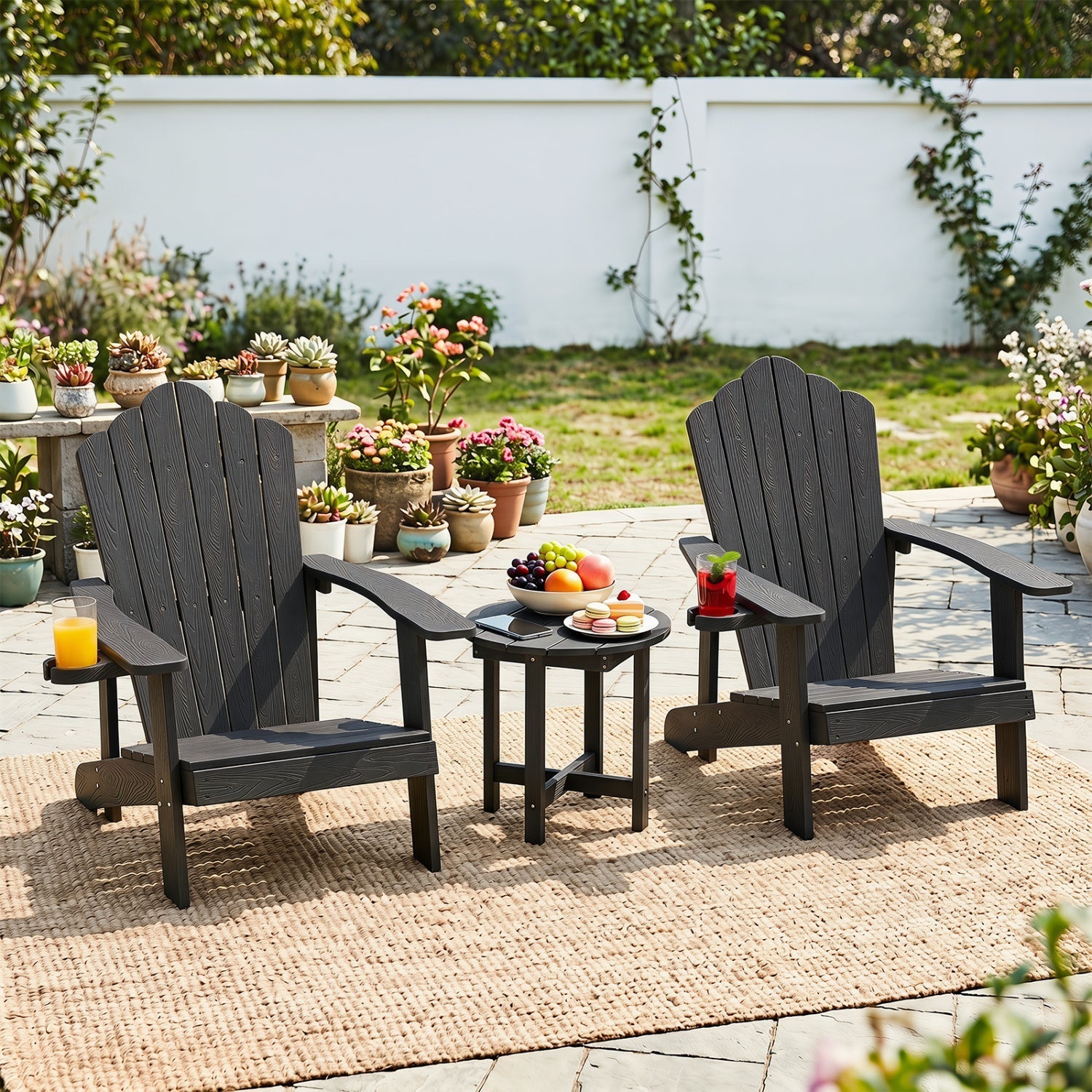 Adirondack Side Table 18x18 Weather-Resistant HIPS